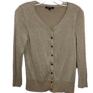 RENUAR gold 3/4 sleeve cardigan